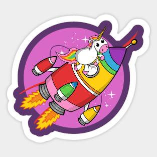 Uni to The Moon Sticker